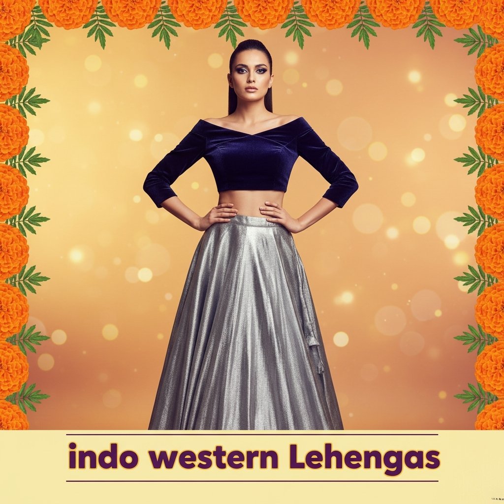 Indo  Western Lehengas