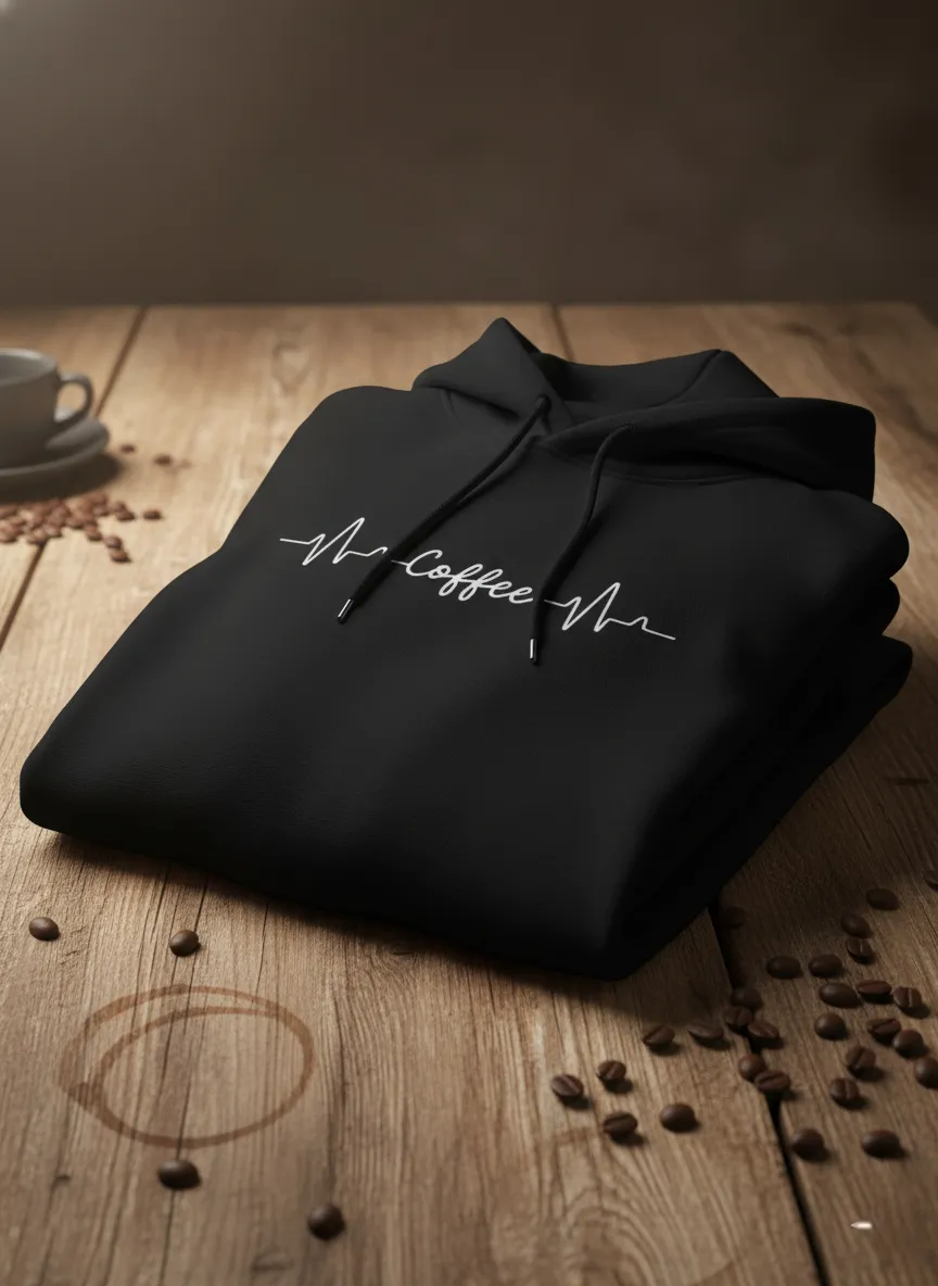 KEESOR Stylish Men’s Cotton Hooded Sweatshirt | Printed Long Sleeve Men Jacket