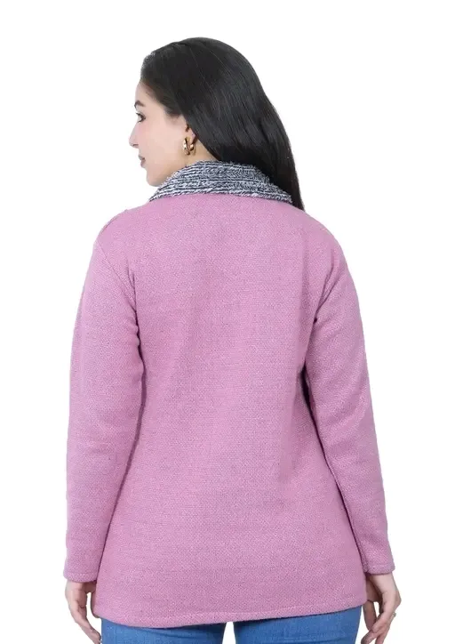Elegant Self-Designed Women’s Woolen Sweater