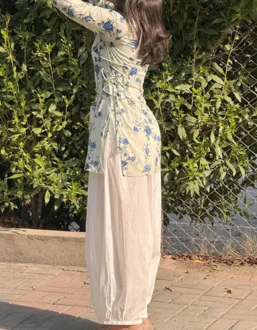 Women’s Floral Printed Cotton Short Kurti