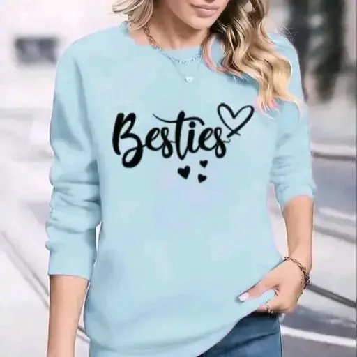 Girls’ Printed Cotton Blend Top T-Shirt
