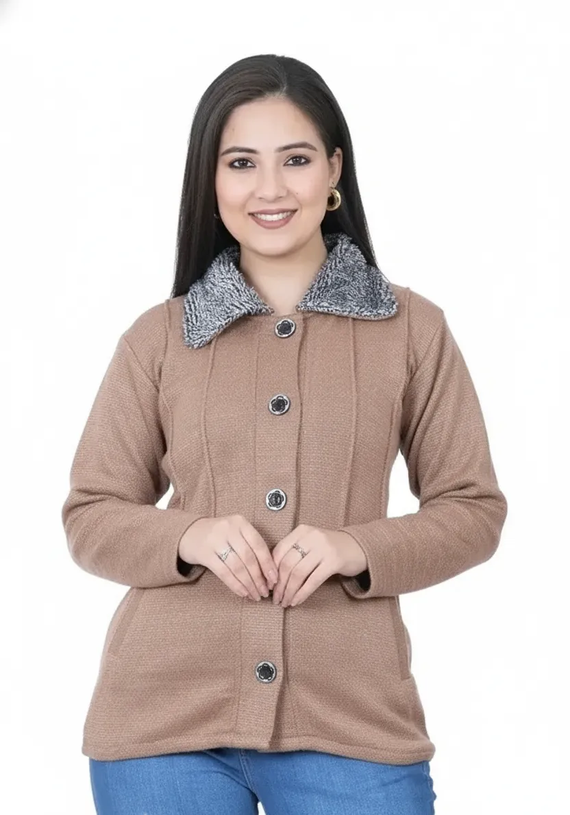 Elegant Self-Designed Women’s Woolen Sweater