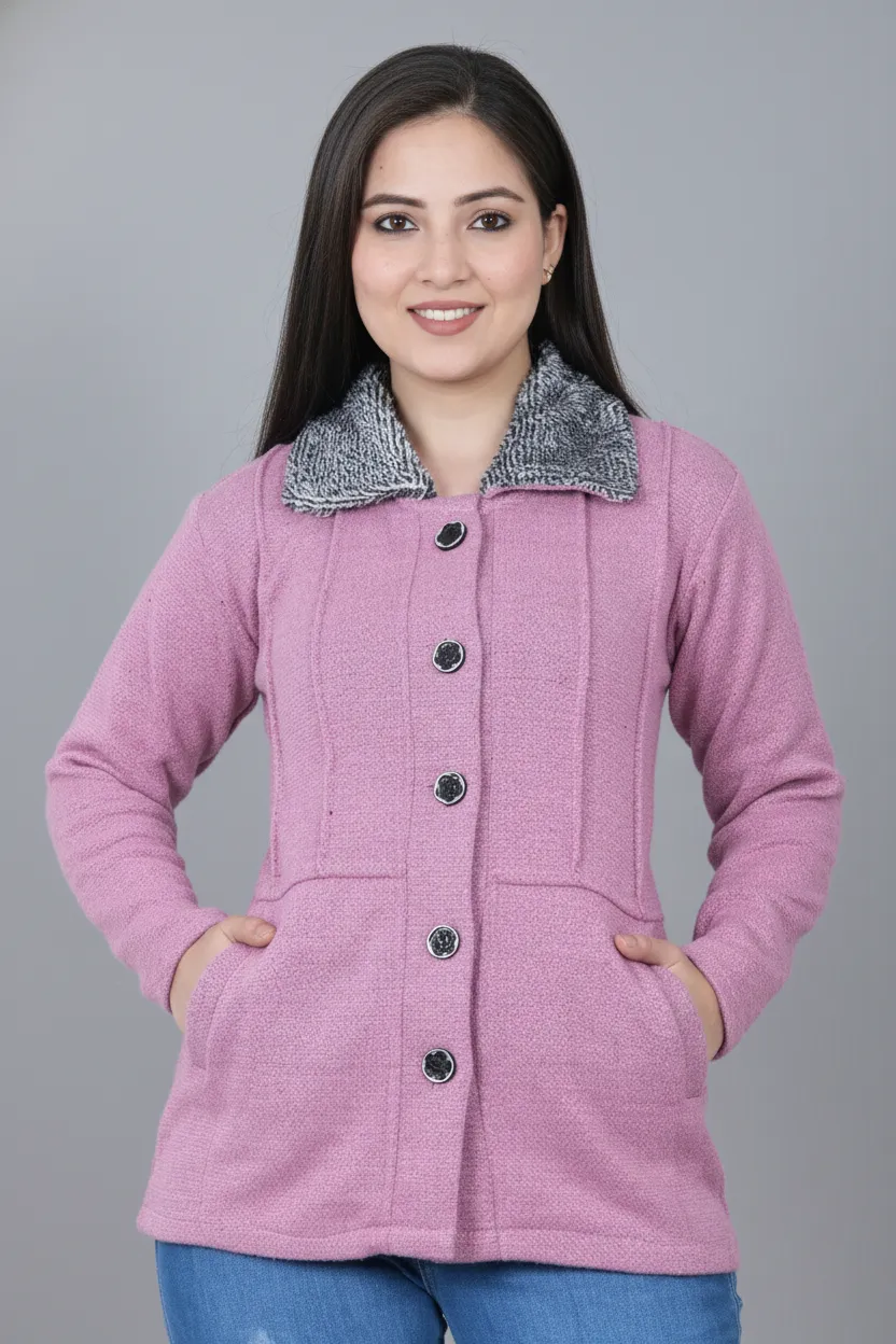 Elegant Self-Designed Women’s Woolen Sweater