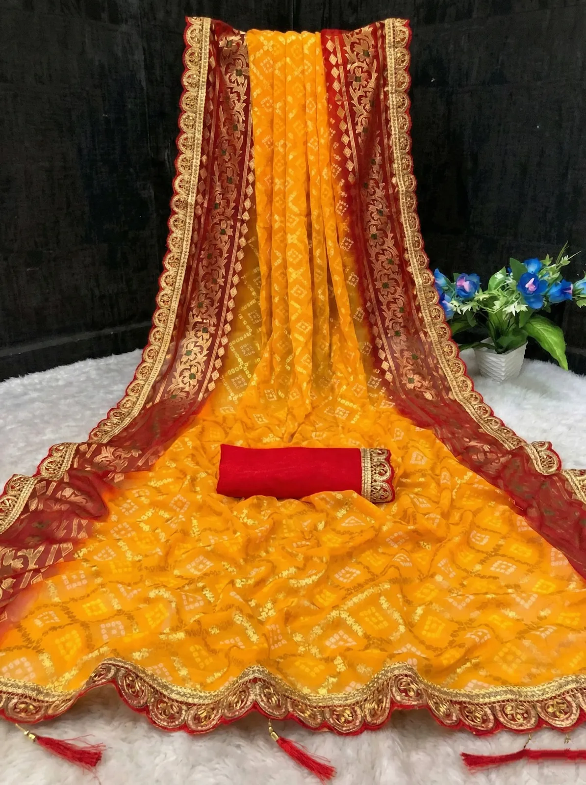 Trendy Petite Sarees Yellow
