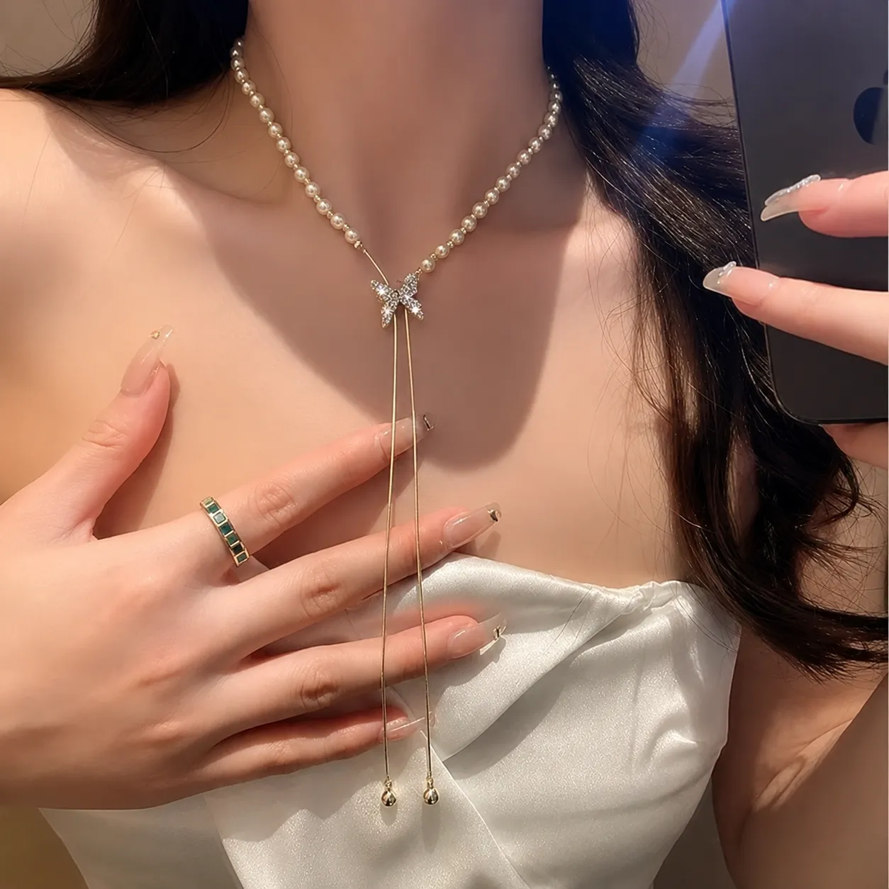 Pearl Choker Necklace in Korean Style – Stylish & Trendy Necklace for Girls & Women